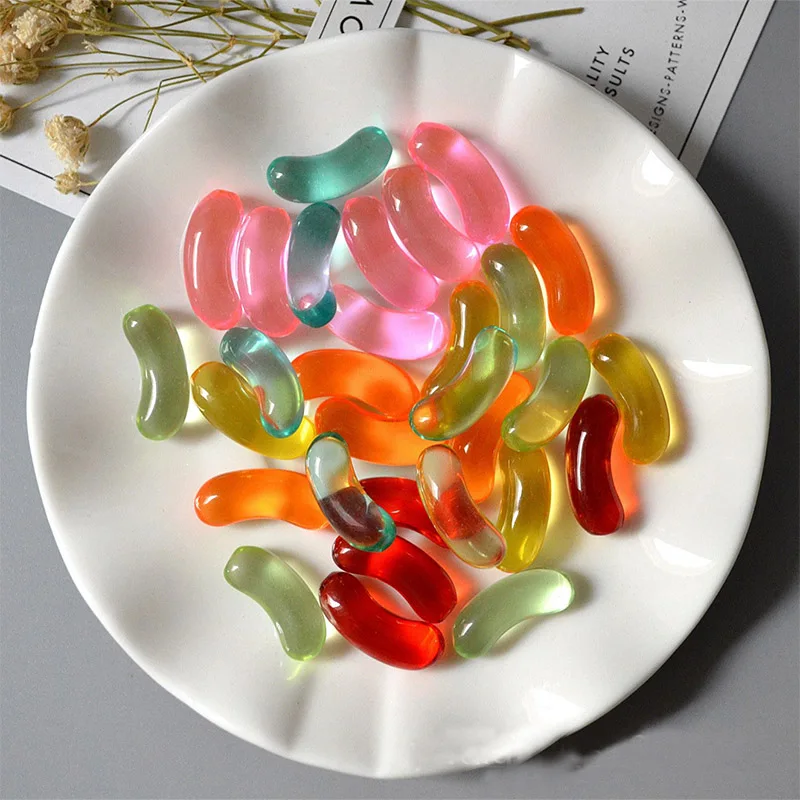8 шт Slime Подвески Цветной конфетный стол из полимера Пластилин клейкие аксессуары