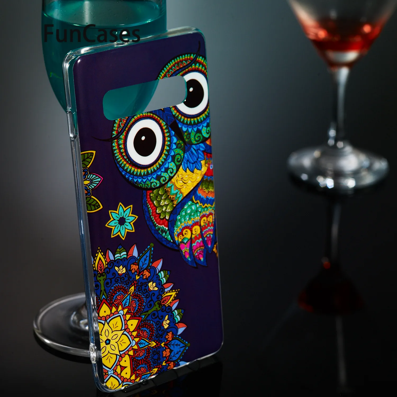 Череп Мягкий силиконовый чехол для estuche samsung S10 плюс Чехол телефона с рисунками