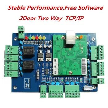 

Web Access control Board For 2 Doors Card Reader Access Control System TCP/IP Access control Panel With Time Attendance