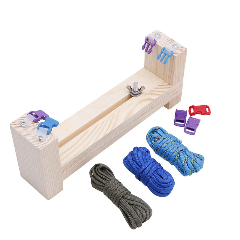 DIY Jig Wood Paracord Bracelet Maker Parachute Cord Wristband Makers