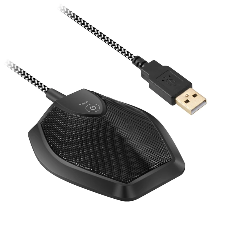 Профессиональный USB конденсаторный микрофон настольный микрофон для компьютера проводной настольный ПК микрофон для студии речи