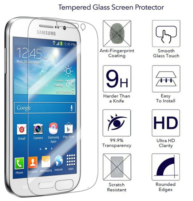 GT I9060/GT I9060I/GT I9080 I9082 2.5D 0.3mm 9H защитное стекло на для Samsung Galaxy Grand Neo/Plus/Duos Защитные