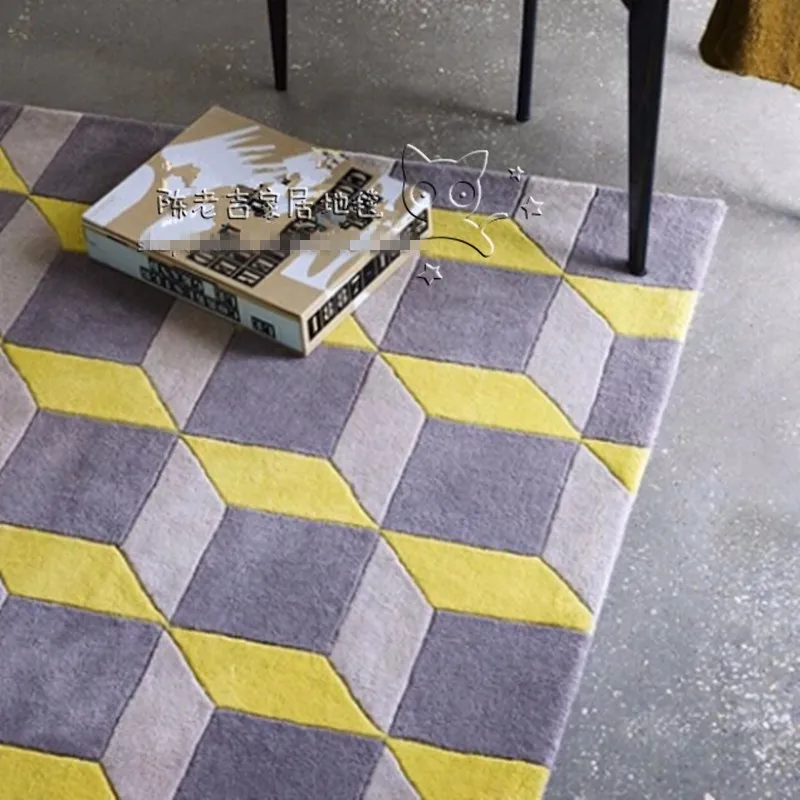 Новое поступление акриловые абстрактные коврики с геометрическими узорами и ковер для ванной ковер на пол/в гостиную