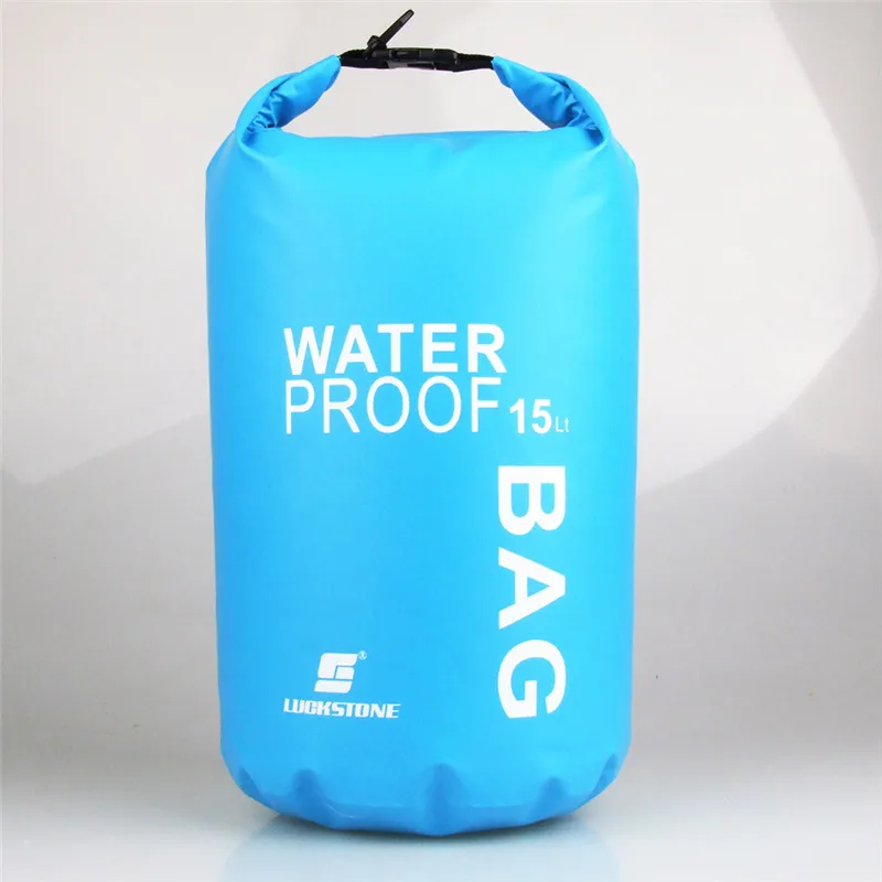 Bolsa de buceo portátil de Rafting para exterior saco de PVC impermeable plegable de natación bolsa de mano para Trekking de Río 2/5/10/15L
