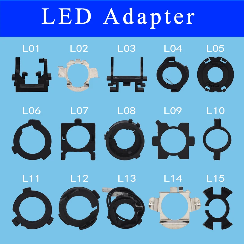 

SKYJOYCE 2PCS 10PCS Car Headlight Bulb H7 LED adapter Holder For H1 H11 H7 LED Bulb H7 LED Adapter Socket Base Car Accessories