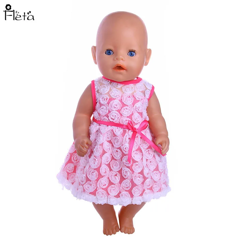 

Fleta new 43cm doll clothes 4 Style sping dress for doll b22