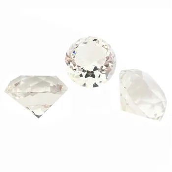 

80pcs/lot 20mm Stone Clear Color Glass Diamond Crystal Diamond Shape Wedding Favor Table Decor Hot Sale