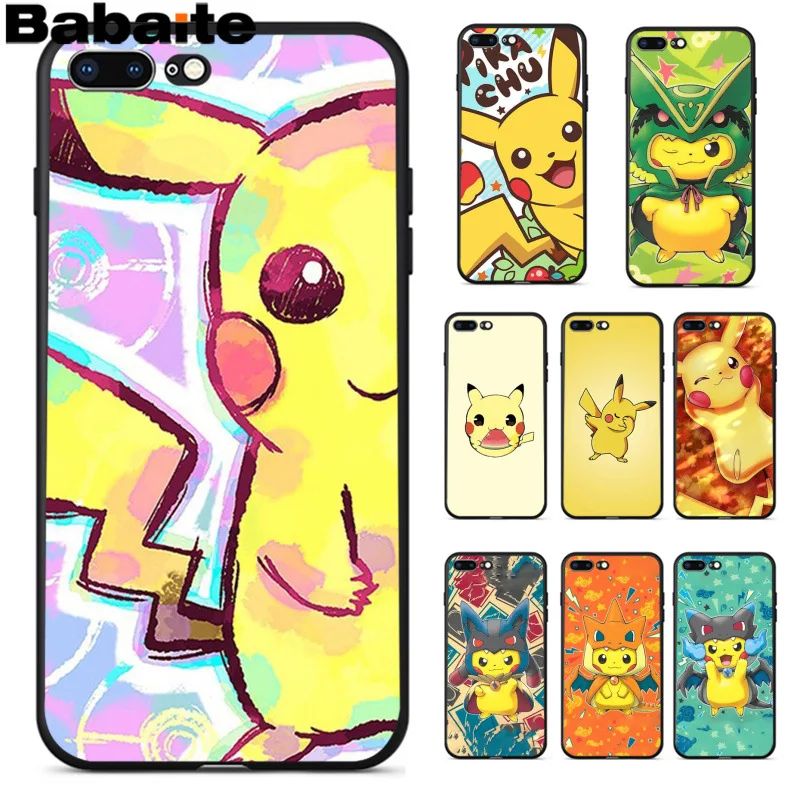 

Babaite Pokemons Pocket Monsters Thepikachu Coque Popular Cell Phone Case Cover for iPhone 8 7 6 6S Plus 5 5S SE XR X XS MAX