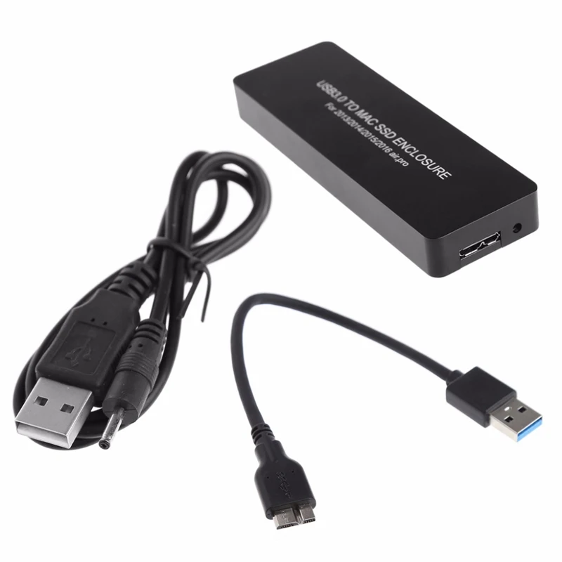 external hard disk box For Macbook Air Pro 2013 2014 2015 2016 2017 SSD Portable case USB 3.0 to 16+12 pin slot Mobile Box HDD enclosure 3.5 hdd box