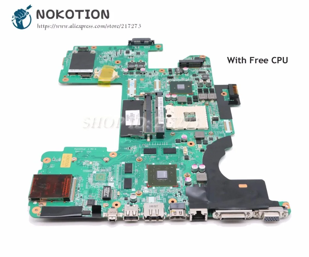 NOKOTION 573758 001 591382 материнская плата для ноутбука HP Pavilion DV8 основная DAUT8AMB8D0 PM55 DDR3 GT230M
