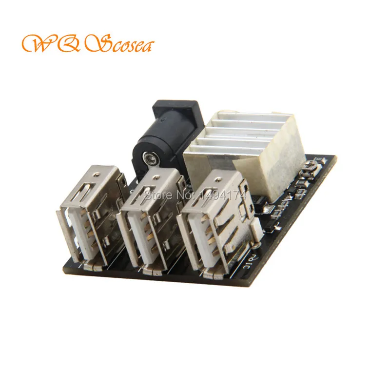 WQScosea Q8S344 DC-DC 7V ~ 14V 9V 12V Step-Down To 5V 8A Power Bank Charger Boost Step Down Converter MiNi 3 USB зарядный модуль |