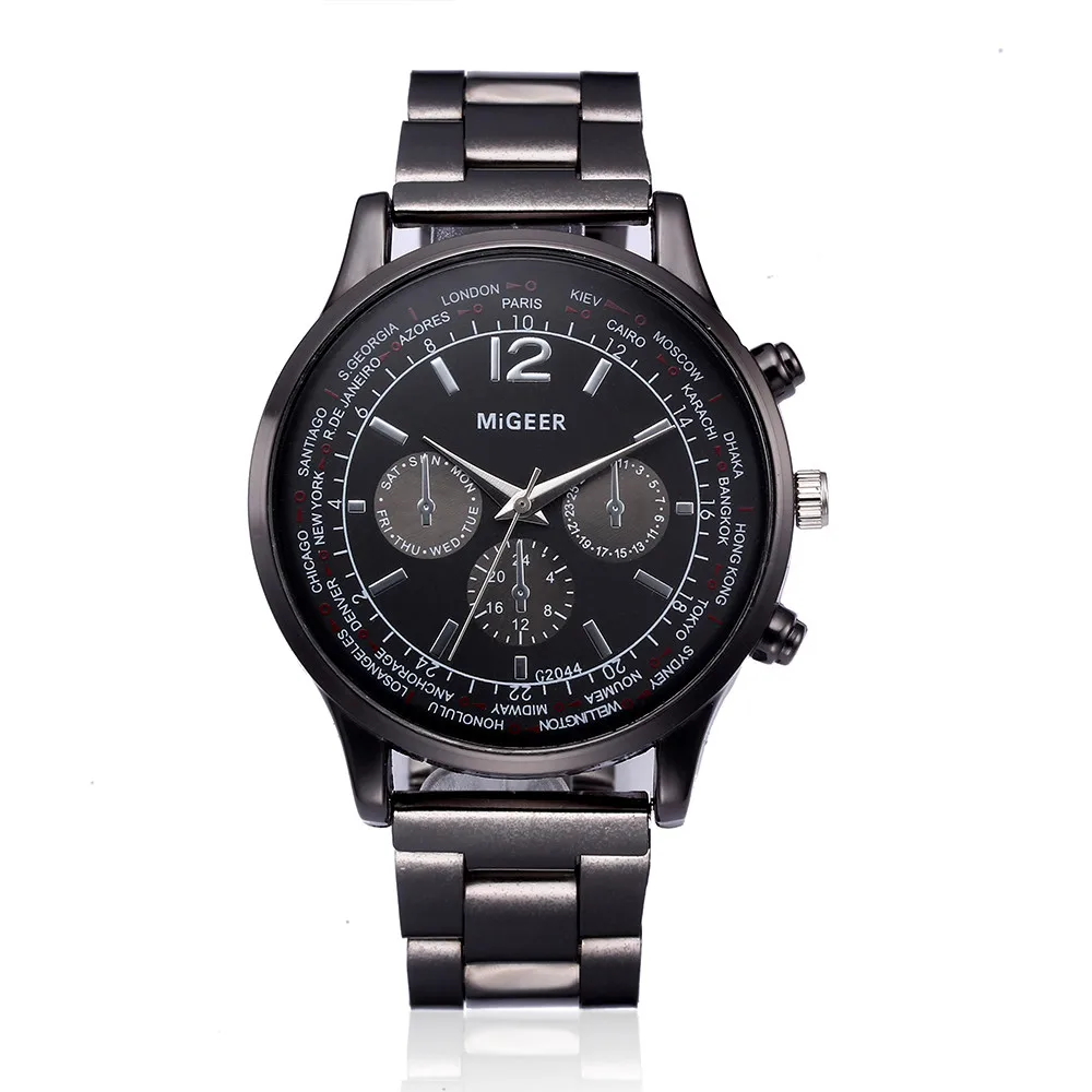 Новые мужские часы, мужские роскошные деловые наручные часы, Кристальные Аналоговые кварцевые наручные часы из нержавеющей стали, браслет Relogio Masculino