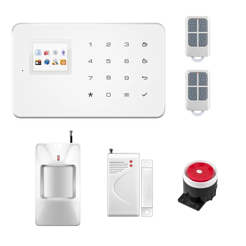 

GSM Alarm Home Office Alarmes Anti-theft system SMS GSM Security alarm Systems Android ios Phone APP Control for home house