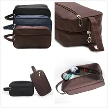 Мужская и Женская дорожная Водонепроницаемая косметичка на молнии для туалетных принадлежностей, сумка для бритья для душа, органайзер для макияжа, переносная сумка, Новинка