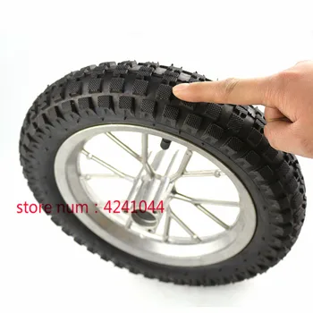 

12 1/2 x 2.75 Front and Rear wheel assembly 12 1/2X2.75 tire for Razor Dirt Bike Rocket MX350 MX400 Mini Dirtbike