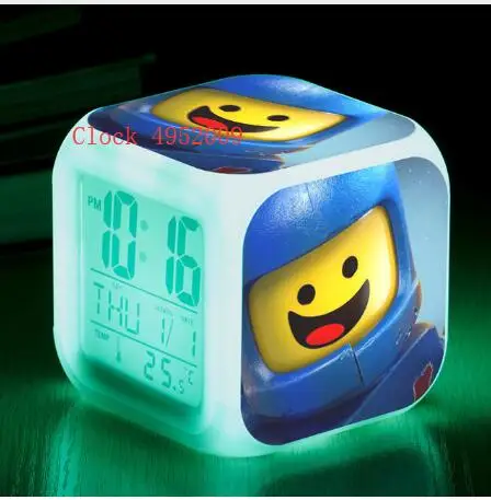 Бэтмена Lego 7 цветов леггинсы с реалистичным цифровым детский будильник Спальня