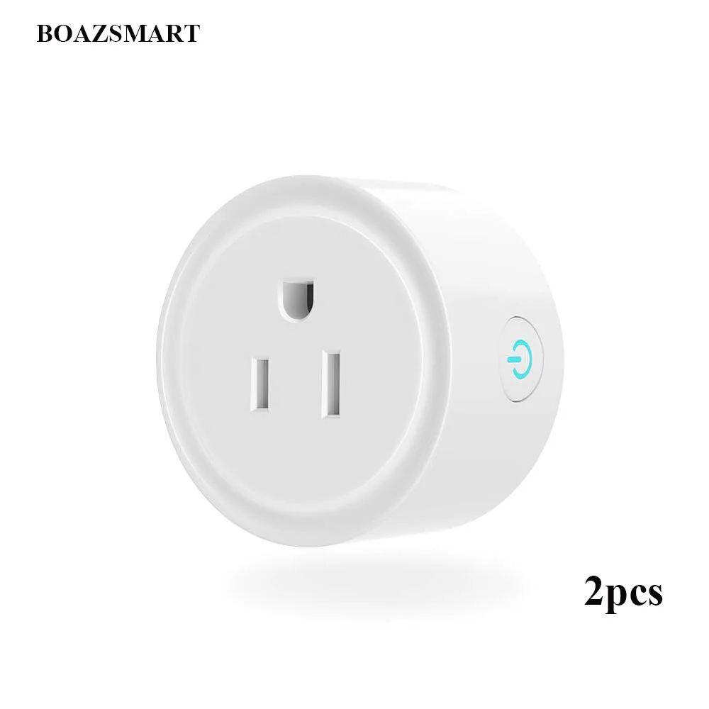 

WiFi Smart Plug Mini,Compatible With Alexa/Google Home/IFTTT,Alexa/Google Voice Control,Remote Control,Timer,No Hub Needed(2pcs)