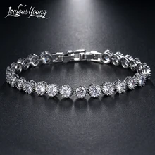Роскошный Круглый AAA кубический циркон браслеты и браслеты инкрустация кластер Блестящий CZ Кристалл браслет для женщин Свадебная вечеринка AB111
