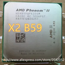 AMD Phenom II X2 B59 Процессор/6 M/3,4G/AM2+/AM3 Настольный двухъядерный процессор AMD(работает