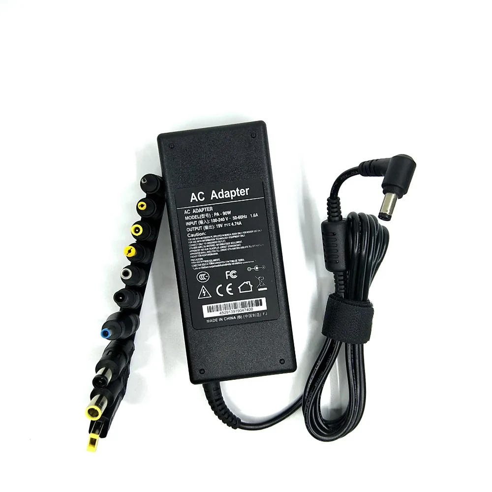 Высококачественный адаптер переменного тока PA-90W 100V-240V19v4.74A для Toshiba Lenovo Asus Shenzhou