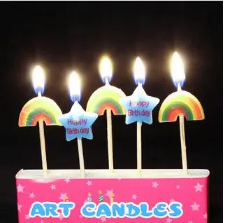 Творческий торт ко дню рождения украшения дома вечерние Сью Дети День рождения свечи, вечерние принадлежности - Цвет: 7