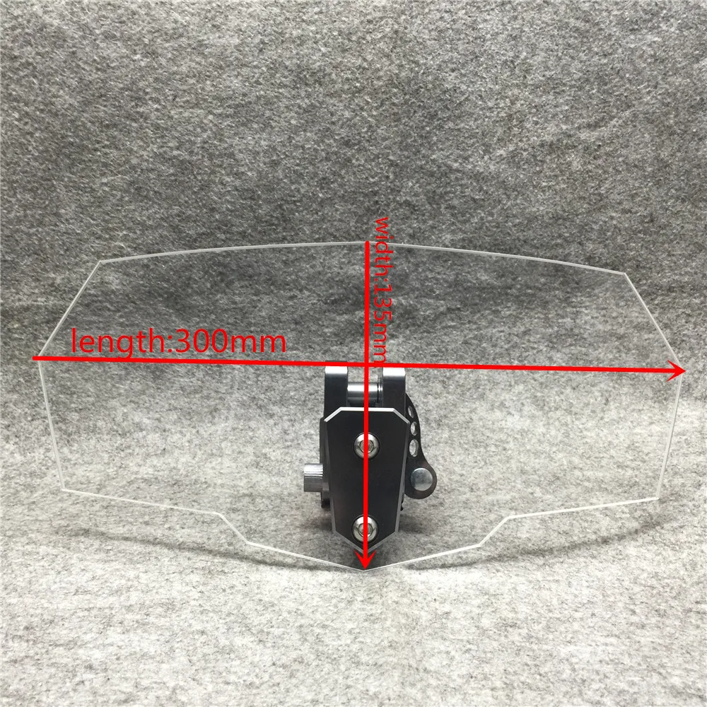 Универсальный прозрачный верхний внешний лобовое стекло воздушный ветер дефлекторы ветрового стекла кронштейн регулируемый для мотоцикла