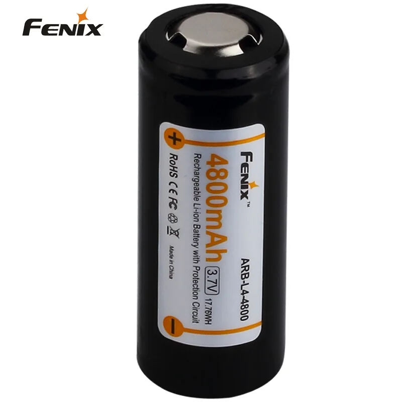 Аккумулятор литий ионный Fenix ARB L4 4800 высокой емкости мАч 3 7 в 26650|Портативные