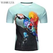 2017 new galaxy space 3D t shirt lovely kitten cat eat pizza funny tops tee short sleeve summer shirts for men dropship