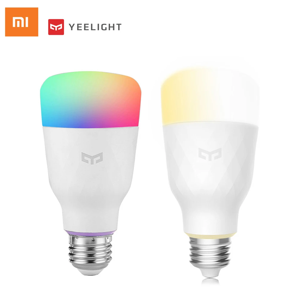 

Original Yeelight YLDP06YL YLDP05YL E27 10W Wireless WiFi Control Smart Light Bulb Double-color Temperature RGB 2PCS