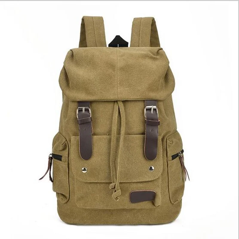 Casual Men Canvas Travel Backpack Mens Vintage Student School Bag Big Laptop Rucksack Canvas Drawstring Backpack Casual Men Canvas Travel Backpack Mens Vintage Student School Bag Big Laptop Rucksack Canvas Drawstring Backpack