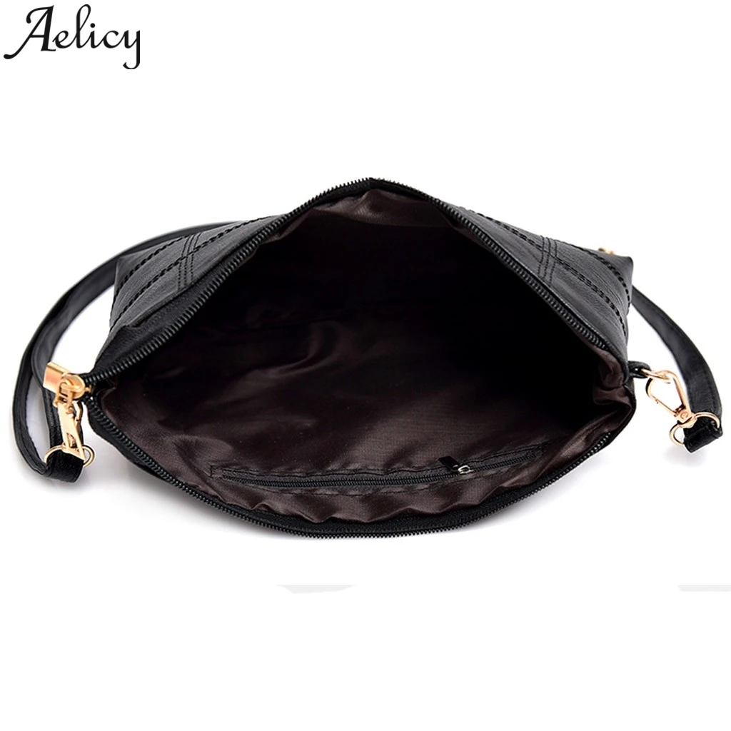 Aelicy, модные вместительные кожаные сумки через плечо с ручками, женские сумки-мессенджеры, сумка на цепочке, клатч