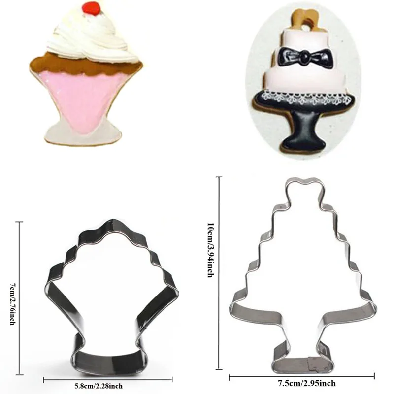 1 шт. Кондитерская reposteria торт Мороженое металла печенья помадка-украшение для торта инструменты Кондитерские изделия Печенье плесень