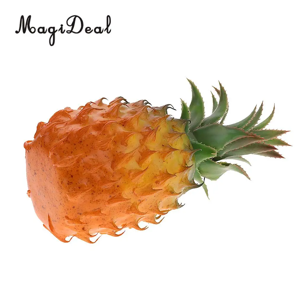MagiDeal 23cm Lifelike Artificial Pineapple Plastic Decorative Fruits Food, Kitchen Dining Display Tabletop Ornament Craft Gift