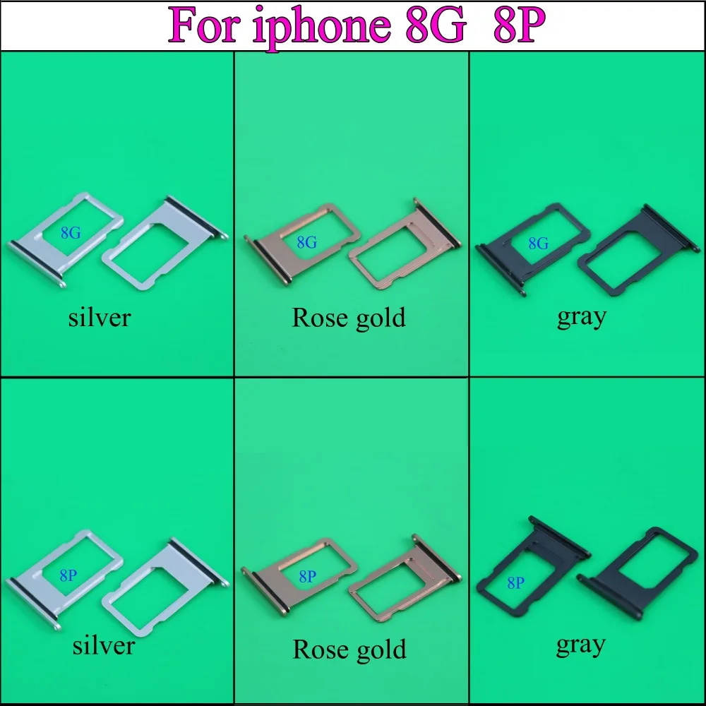YuXi запасные части для iPhone 8G 8P слот sim карты держатель карт Замена|tray holders|parts forsim card