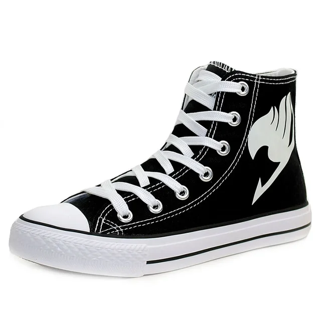 Fairy Tail Luminous Hand Painted Canvas Shoes