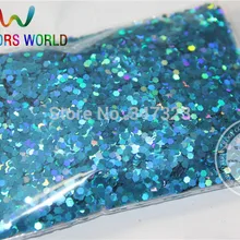2 мм голографическая Голубой Цвет Блеск дождевания Блёстки для нейл-арта и другие DIY аксессуары