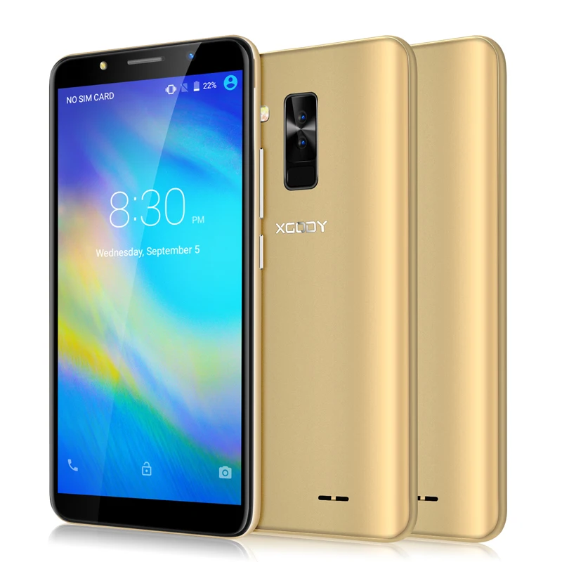 XGODY смартфон 6 0 дюймов 18:9 Android 8 1 Dual Sim мобильный телефон 4 ядра Гб + 16 2800 мАч 5MP камера