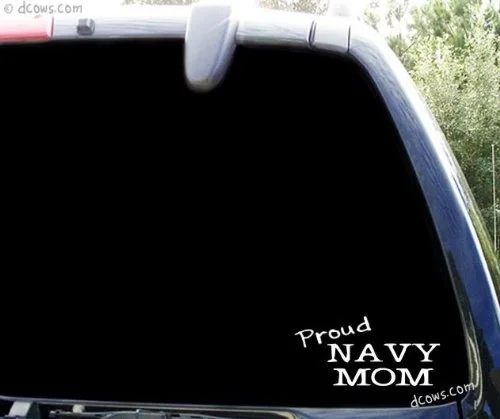 PROUD NAVY mom - military US переводная Наклейка для окна 15 см | Игрушки и хобби