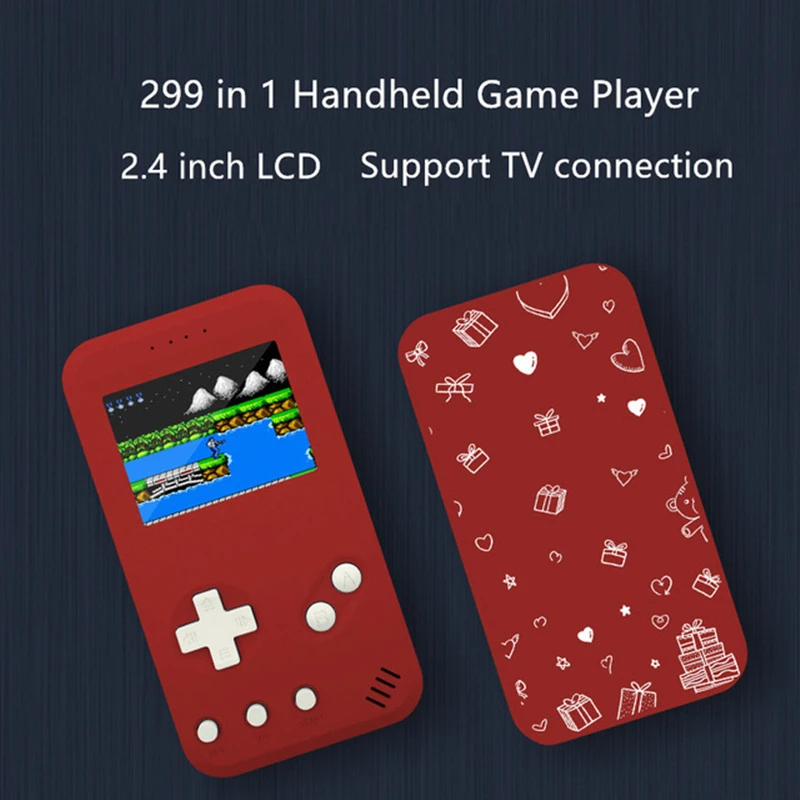 

New Arrival Retro Portable Mini Handheld Game Player 2.4 Inch Color LCD Kids Color Game Player Built-in 299 Video games