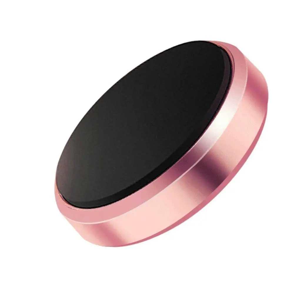 1 шт., магнитный автомобильный держатель для телефона, универсальная настенная настольная Металлическая магнитная наклейка, подставка для мобильного телефона, автомобильный держатель - Название цвета: Розовый