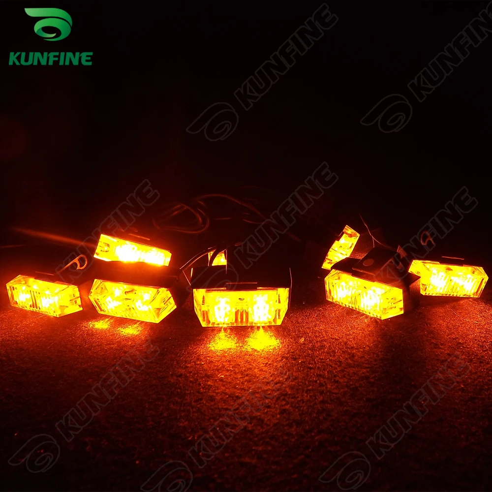 8 в 1 Автомобильный светодиодный стробоскопы фонарик автомобильный предупредительный светодиод высокого качества светодиодный свет KF-L3034