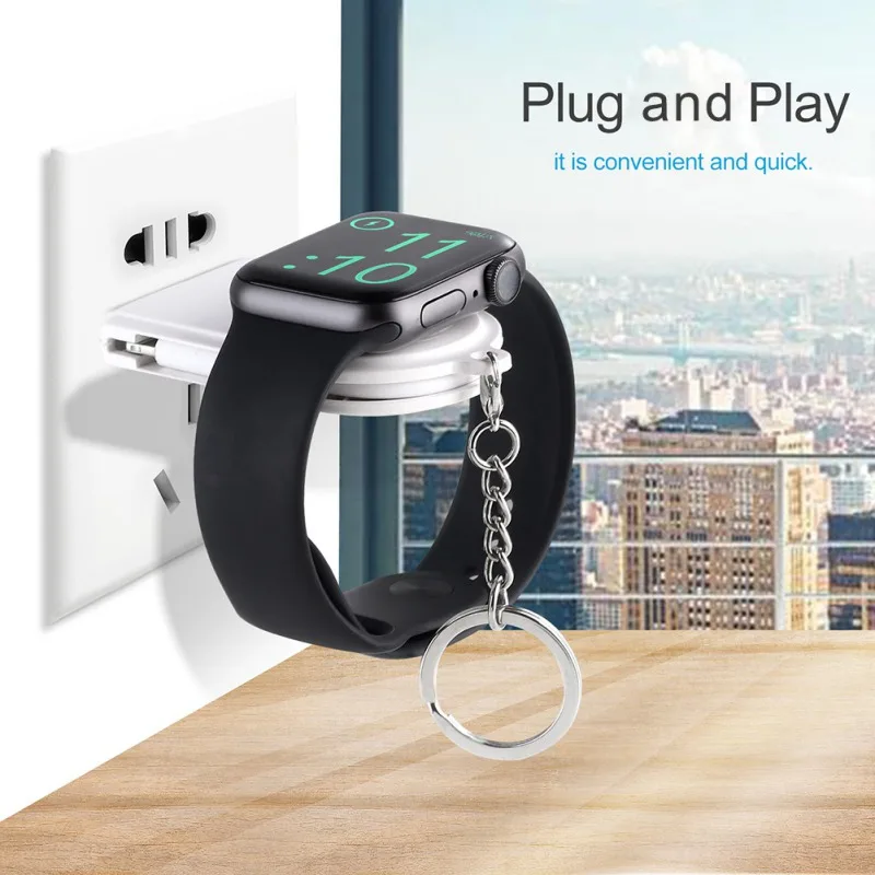 Портативное беспроводное магнитное зарядное устройство 2 в 1 для часов USB зарядное устройство для Apple Watch для iPhone