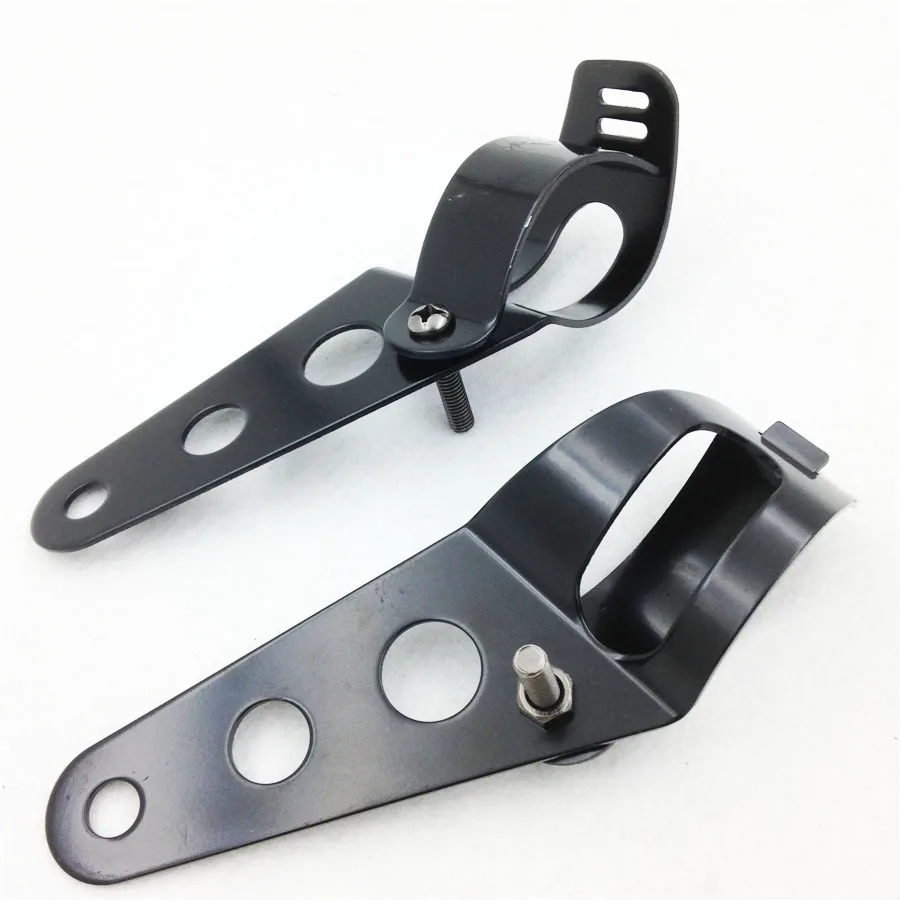Fork Clamp Headlight Mounting Brackets For Motorcycles With 28mm-38mm Tubes 