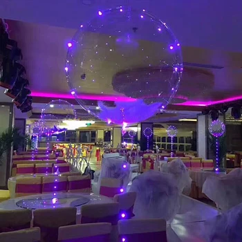 

Free shipping 120pcs/lot Led Balloon 3M LED Air Balloon String Lights Round Bubble Helium Balloons Kids Toy Wedding Party