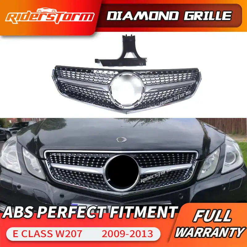 N\A Car grill For Car Accessories E Class Coupe W207 C207 A207 2014-2016 Diamond Front Grille Grill