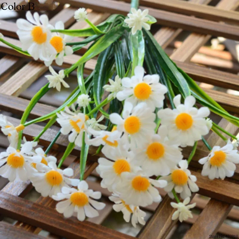 Daisy Artificial Flowers Outdoor UV Resistant Fake Plant Windowbox Greenery Plastic Bushes Indoor Wedding Balcony Decoration Daisy Artificial Flowers Outdoor UV Resistant Fake Plant Windowbox Greenery Plastic Bushes Indoor Wedding Balcony Decoration