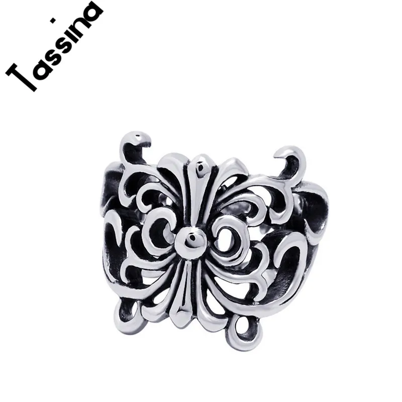 Image Tassina Fashion Girl Titanium Steel Stainless Steel Jewelry Women s Engagement Jewelry Ring Silent Loan Butterfly Ring TNMH357