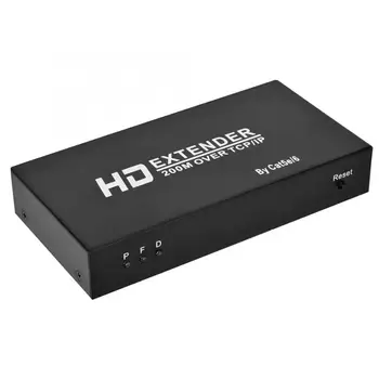 

200M HDMI 1080P Extender Transmitter Receiver Adapter(US Plug）Support infrared control