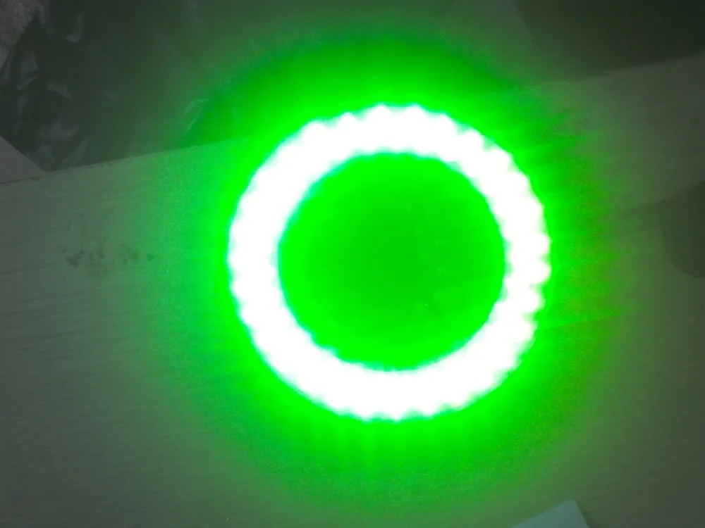 

Green Color LED Light Ring Lamp Source 110V-240V 5W 93mm Inner Diameter Stereo Microscope LED Circular Ring Lights