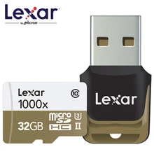 Lexar 150MB/s 1000x MicroSD SDHC 32GB Class 10 64GB microSDXC 128GB Memory Card Reader UHS for Drone Gopro Hero Sport Camcorder